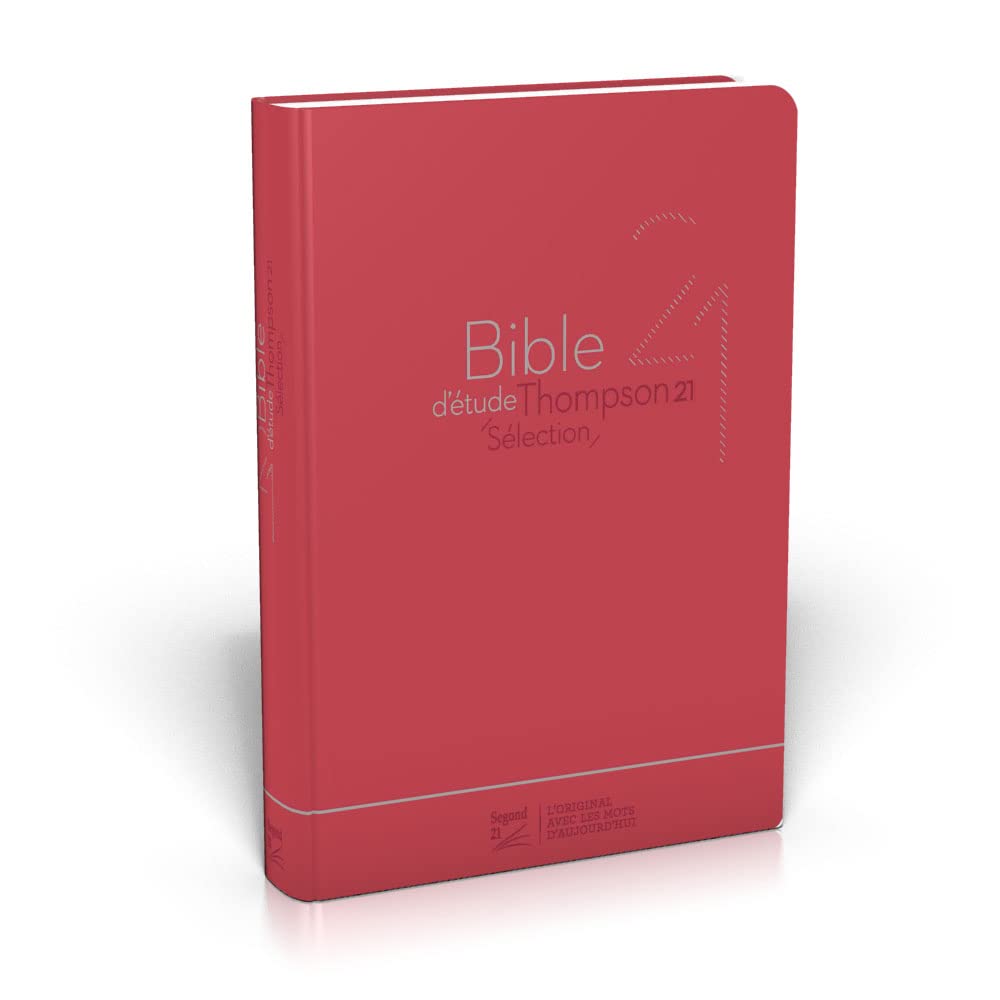 Bible d'étude Thompson 21 sélection : : couverture souple rouge book