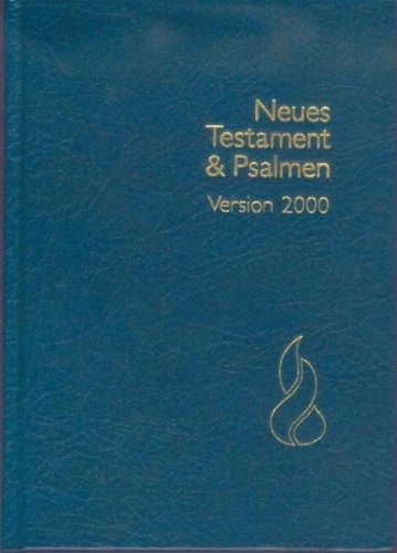Schlachter N.T. & Psalmen: Schlachter 2000, Grossdruckausgabe, Gebunden, Blau Fiction