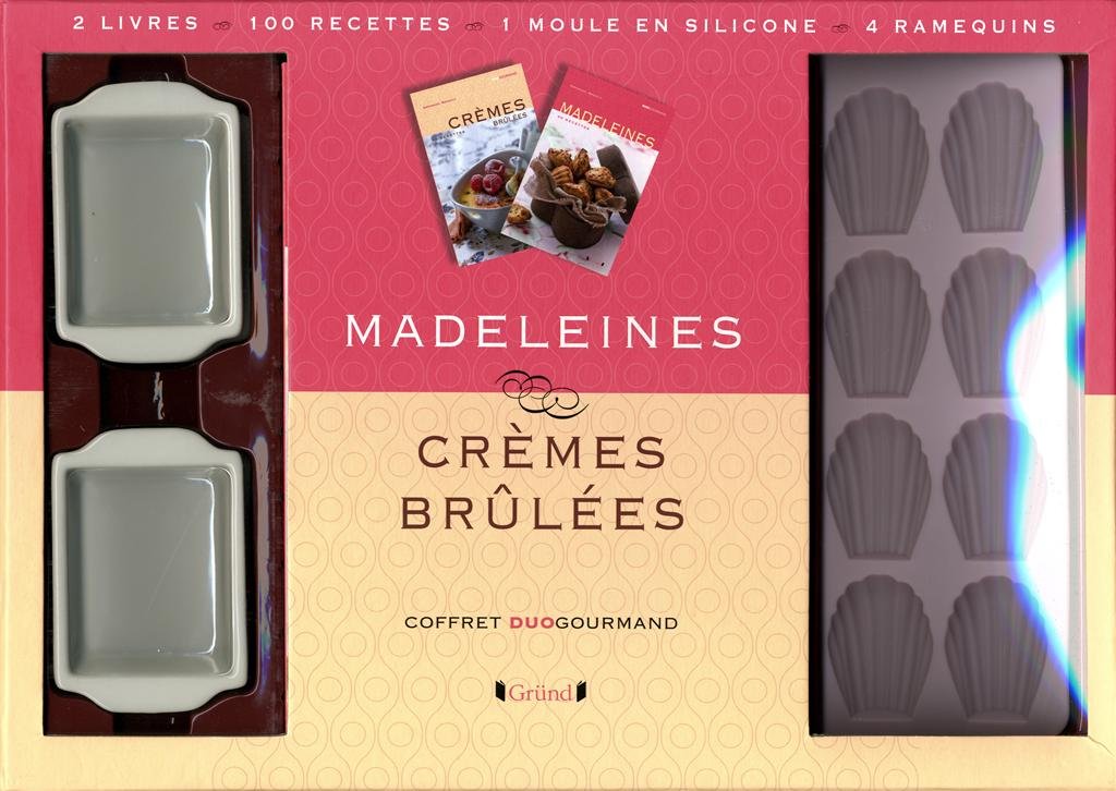 Madeleines et crêmes brûlées: 2 livres, 100 recettes, 1 moule en silicone, 4 ramequins Books