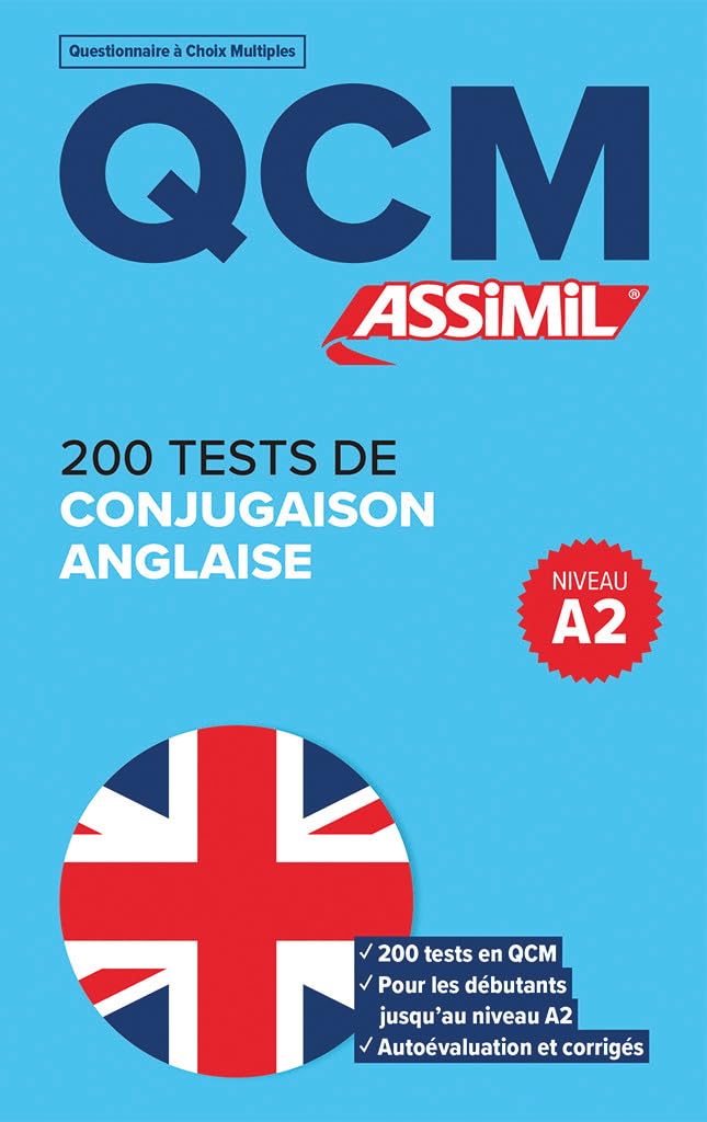 QCM 200 Tests De Conjugaison Anglaise: Niveau A2 Foreign Languages ​​& Dictionaries