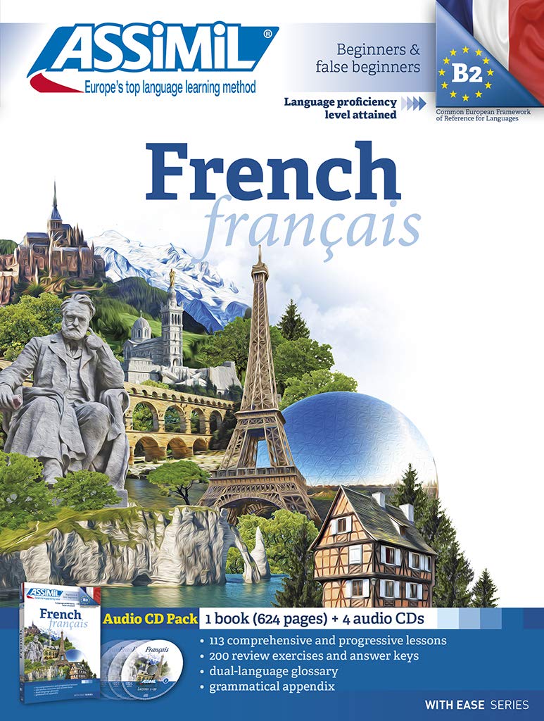 Pack CD French (1 Book + 4 Audio CD): New French with Ease Pack Book/4 CDs Foreign Languages ​​& Dictionaries