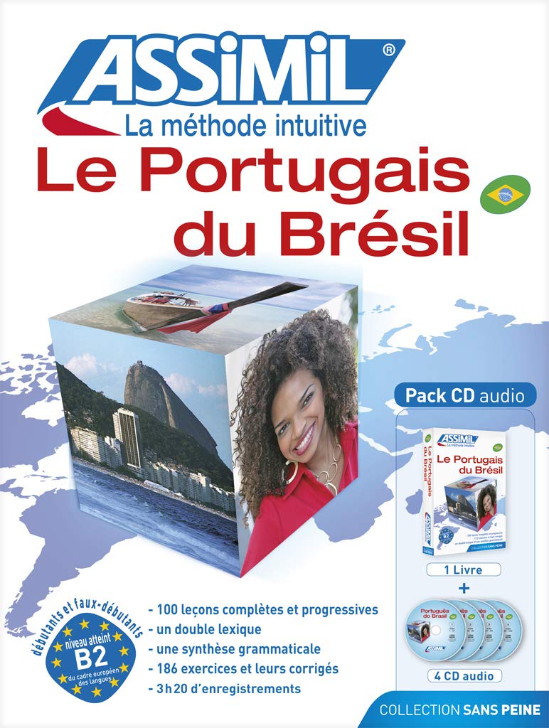 Le portugais du Brésil (livre +4CD audio) cd