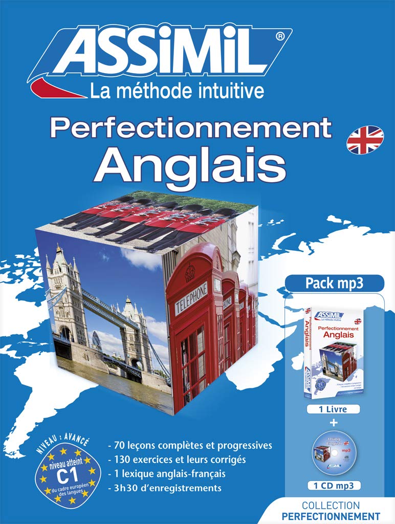 Perfectionnement Anglais: 1 livre plus 1 CD Audio MP3 (Senza sforzo) Foreign Languages ​​& Dictionaries