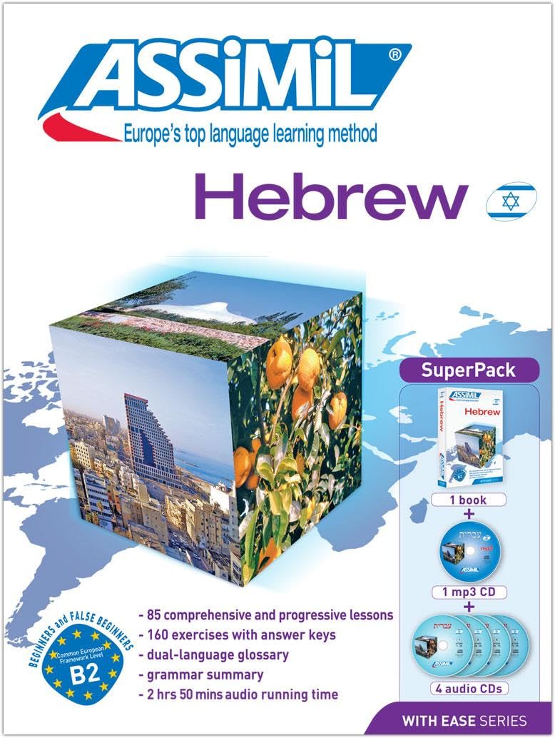 ASSiMiL Hebrew - Audio-Plus-Sprachkurs - Niveau A1-B2: Hebrew for English-speakers - Selbstlernkurs in englischer Sprache, Lehrbuch + 4 Audio-CDs + 1 MP3-CD (Senza sforzo) Foreign Languages ​​& Dictionaries