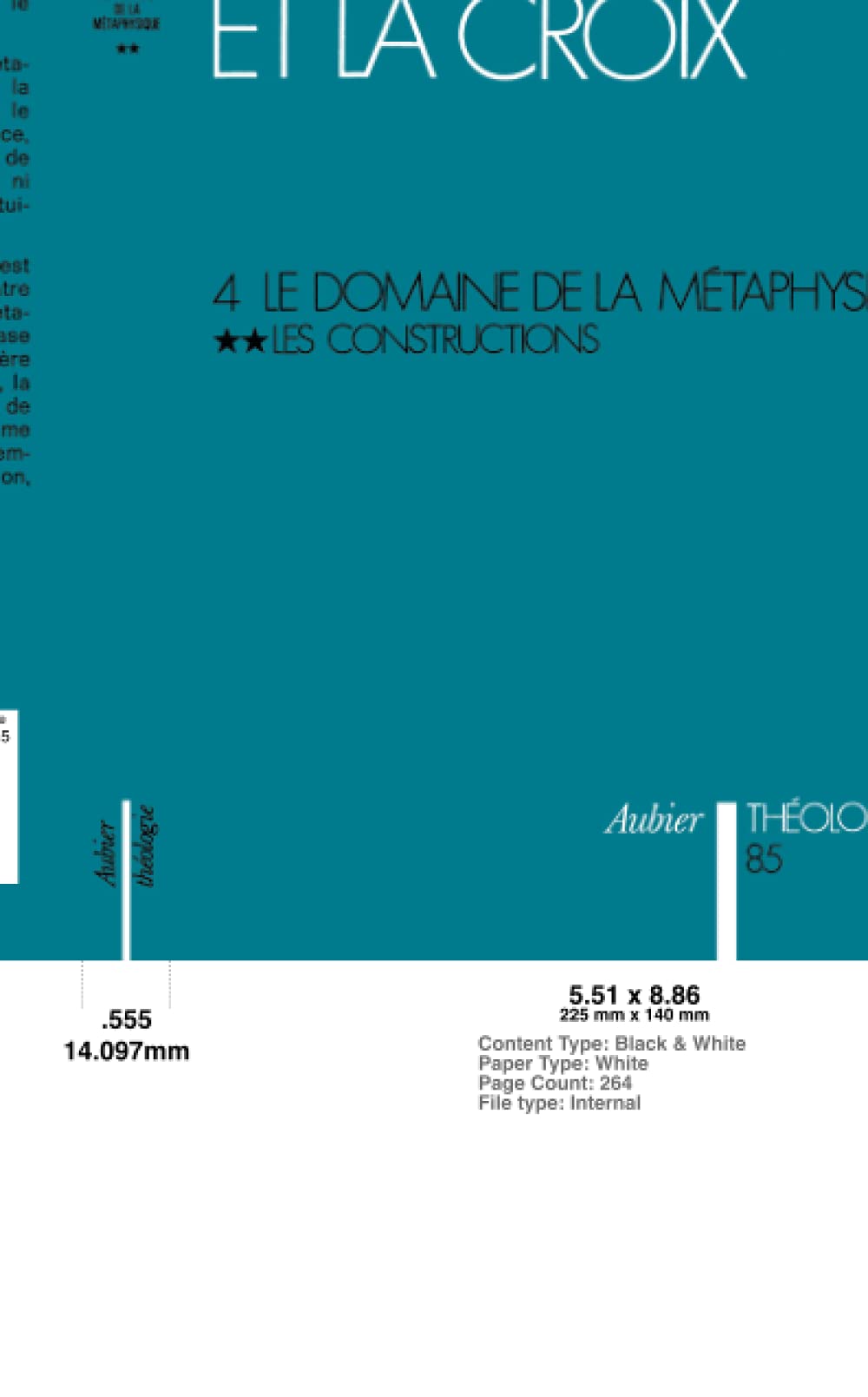 La gloire et la croix. Vol. 4-2. Le Domaine de la métaphysique : les constructions book