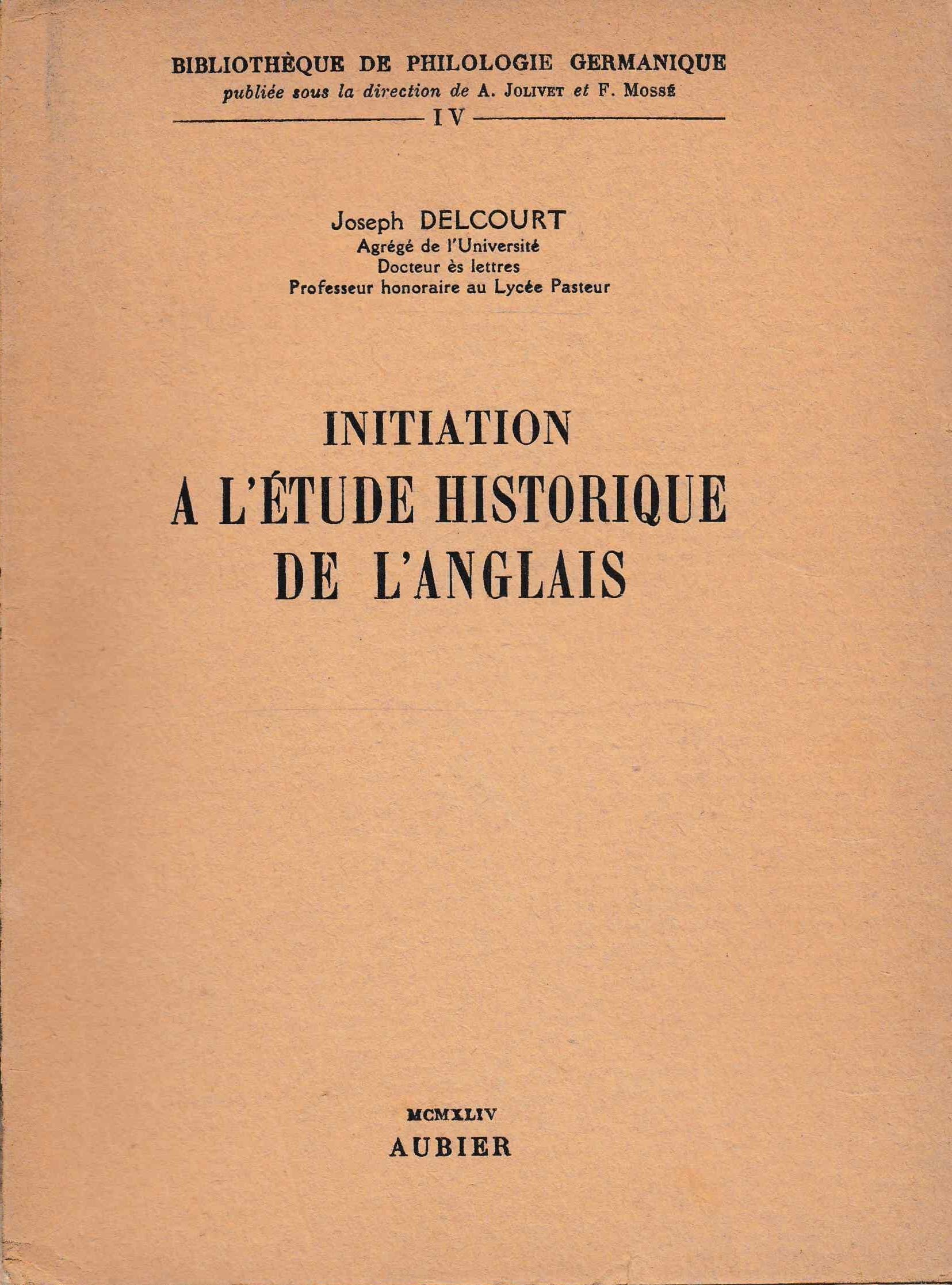 Initiation à l'étude historique de l'anglais Books