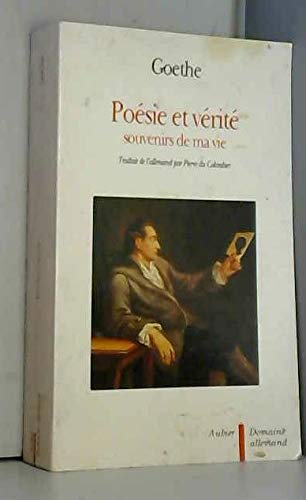 Poésie et vérité : souvenirs de ma vie Poetry