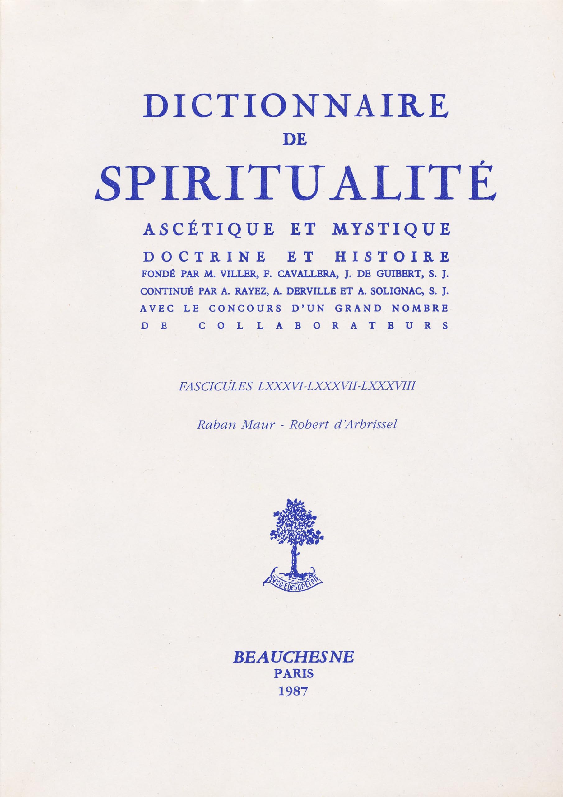 Dictionnaire de spiritualité ascétique et mystique (livre non massicoté) book