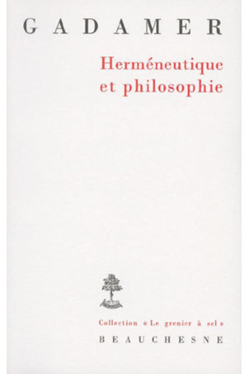 Herméneutique et philosophie book