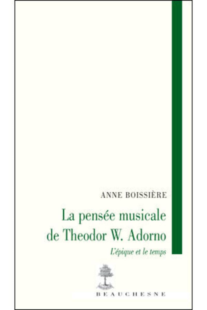 La pensée musicale de Théodor W.Adorno book