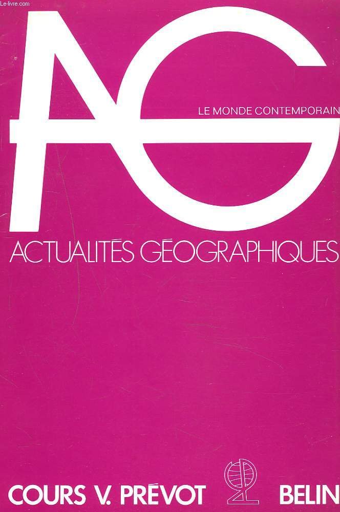 COURS V.PREVOT- ACTUALITES GEOGRAPHIQUES- DOCUMENTS ET TRAVAUX PRATIQUES SUR LE MONDE CONTEMPORAIN Books