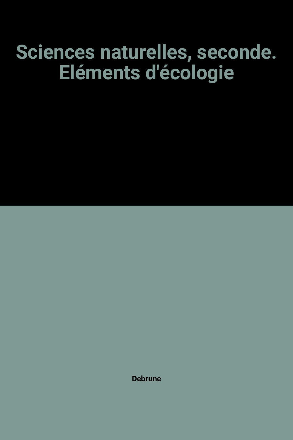 Sciences naturelles : 2e, livre de l'élève et guide pratique pour l'exploitation des milieux Books