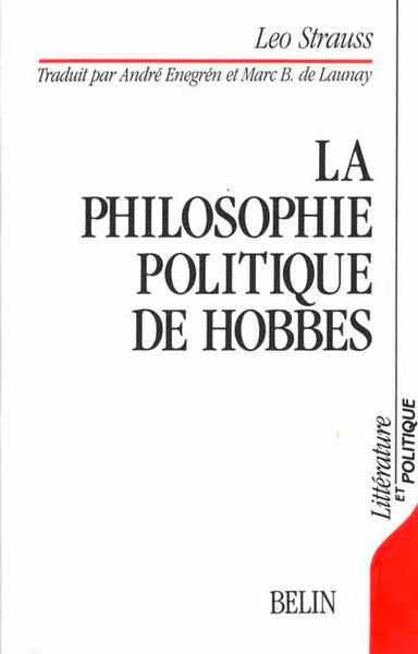 La philosophie politique de Hobbes book