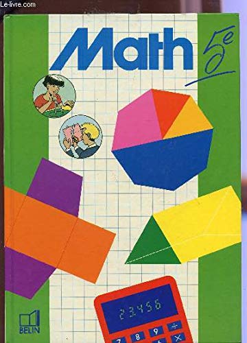 Mathématiques, 5e, livre de l'élève book