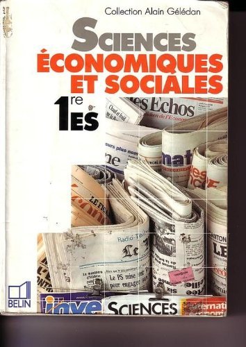 Sciences économiques et sociales 1re ES book