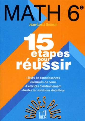 Math 6e : 15 étapes pour réussir book
