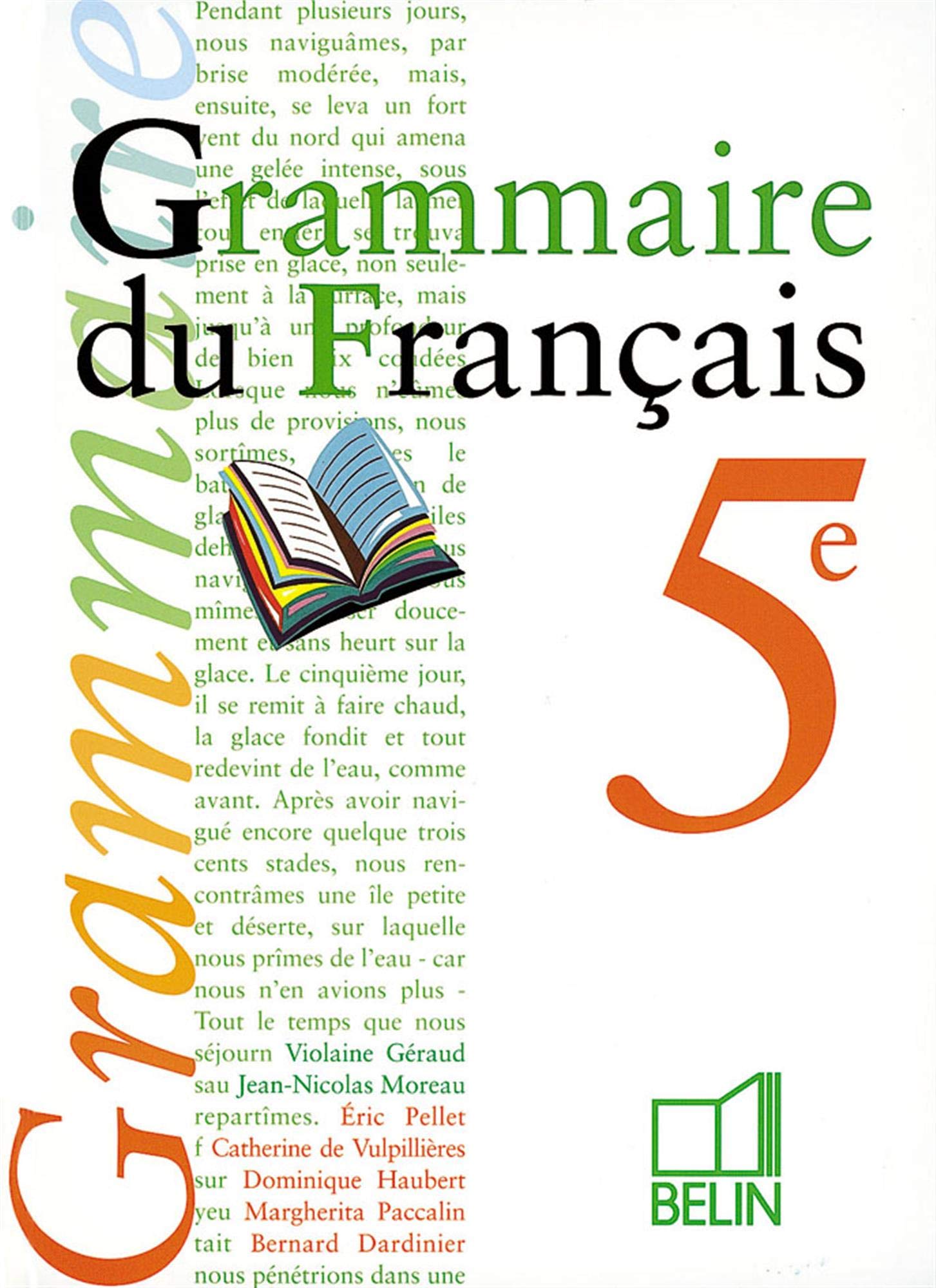 Grammaire du français 5e - livre de l'élève book