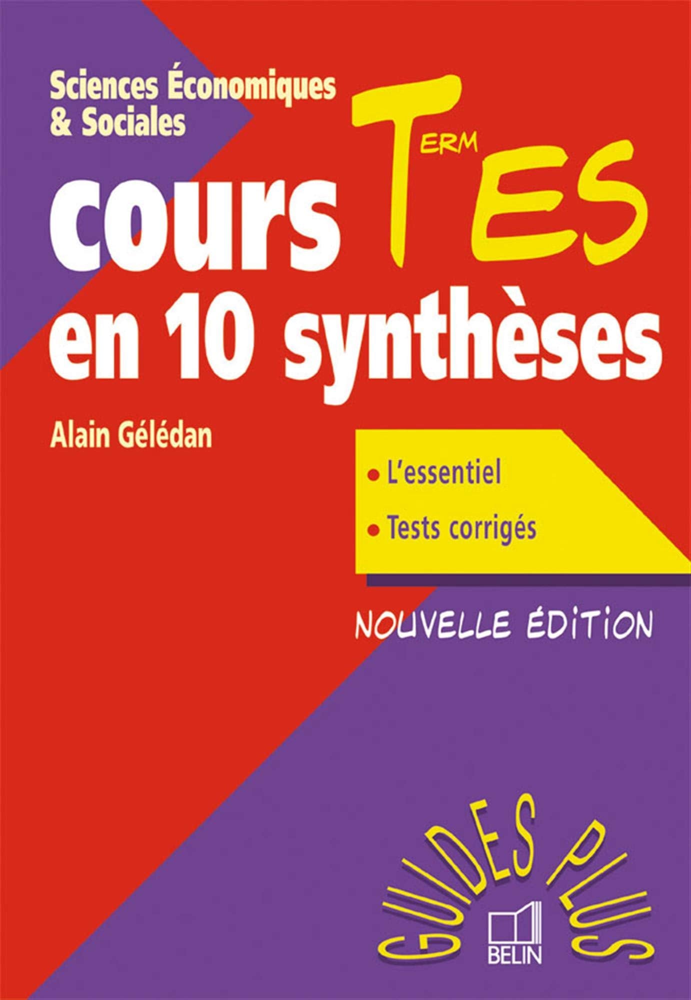 Cours terminale ES en 10 synthèses book