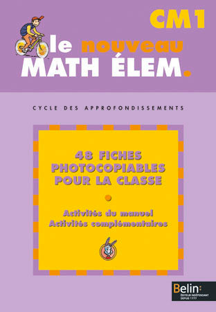 Math élém. CM1, cycle des approfondissements : fiches photocopiables Professional & Reference Books