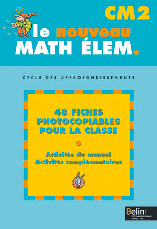 Math élém. CM2, cycle des approfondissements : fiches photocopiables book