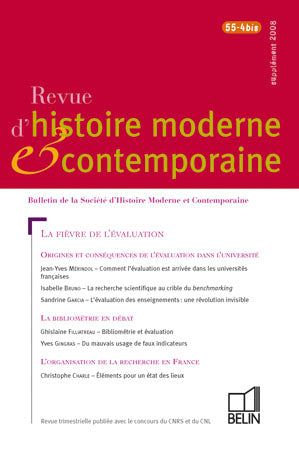 Revue d'histoire moderne et contemporaine, n° 55-4 bis Politics & History
