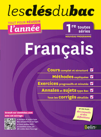 Français 1re toutes séries : nouveau programme book