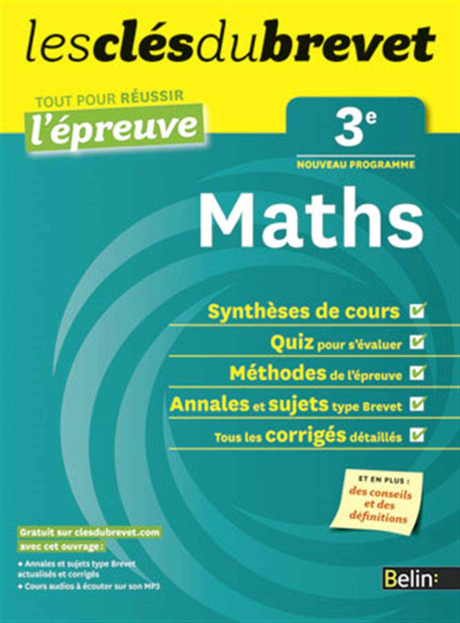 Cls du Brevet - Maths 3e - Russir l'preuve book