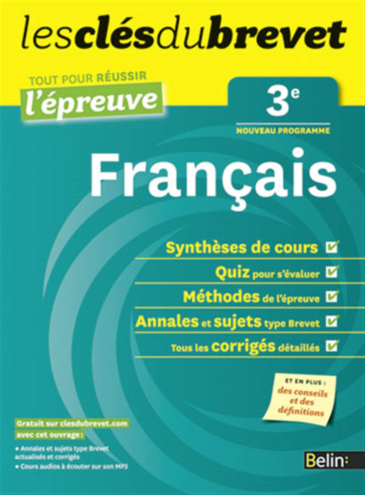 Les clés du brevet - Français 3e - Réussir l'épreuve book