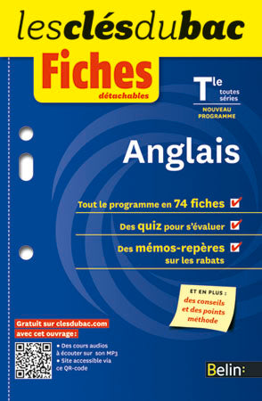 Anglais terminale, toutes séries : nouveau programme book