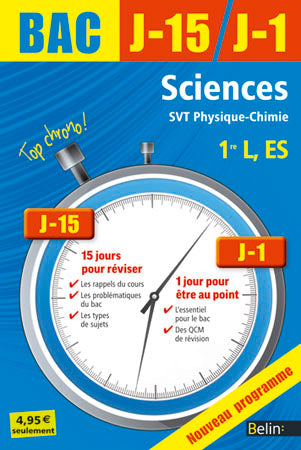 Sciences, SVT, physique chimie 1re L, ES : nouveau programme book