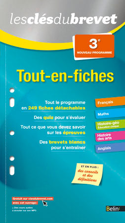 Tout-en-fiches, 3e : nouveau programme Professional & Reference Books