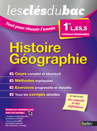 Histoire géographie 1re L, ES, S : nouveaux programmes book