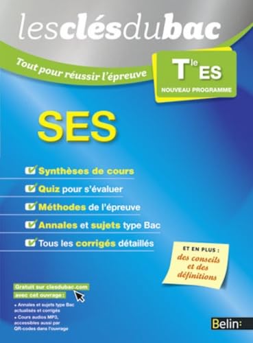 SES Tle ES: Tout pour réussir l'épreuve book