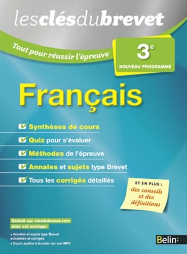 cles du brevet reussir epreuv francais 3-2015 book