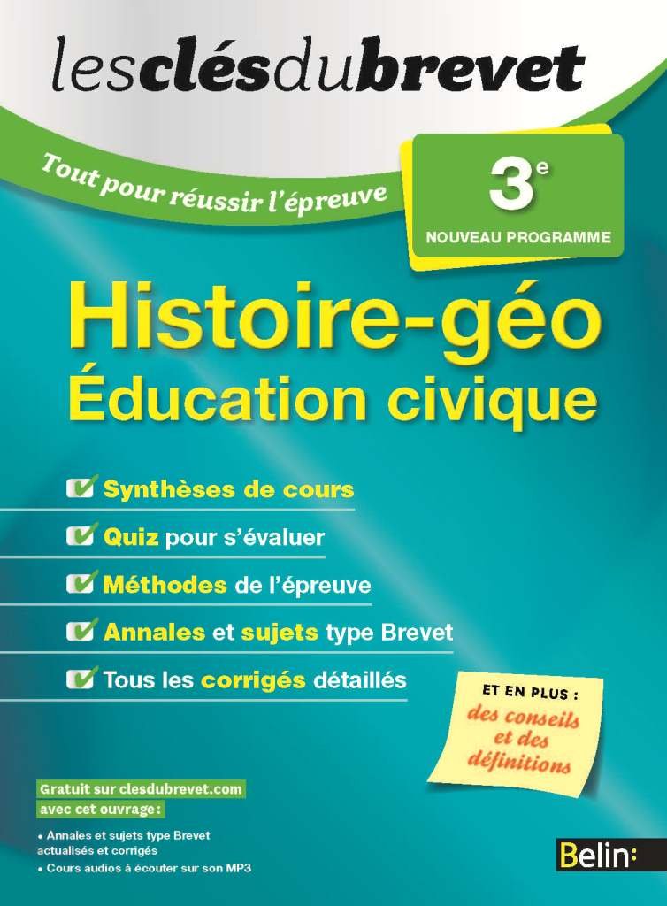 cles du brevet reussir examen hist geo 3-2015 book