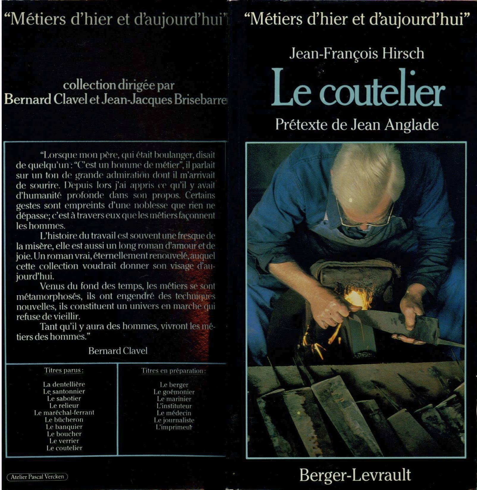 Le coutelier (Metiers d'hier et d'aujourd'hui) (French Edition) Books