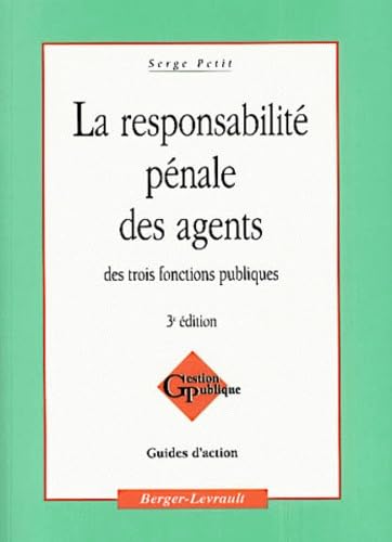 Responsabilité pénal des agents des 3 fonctions publiques book