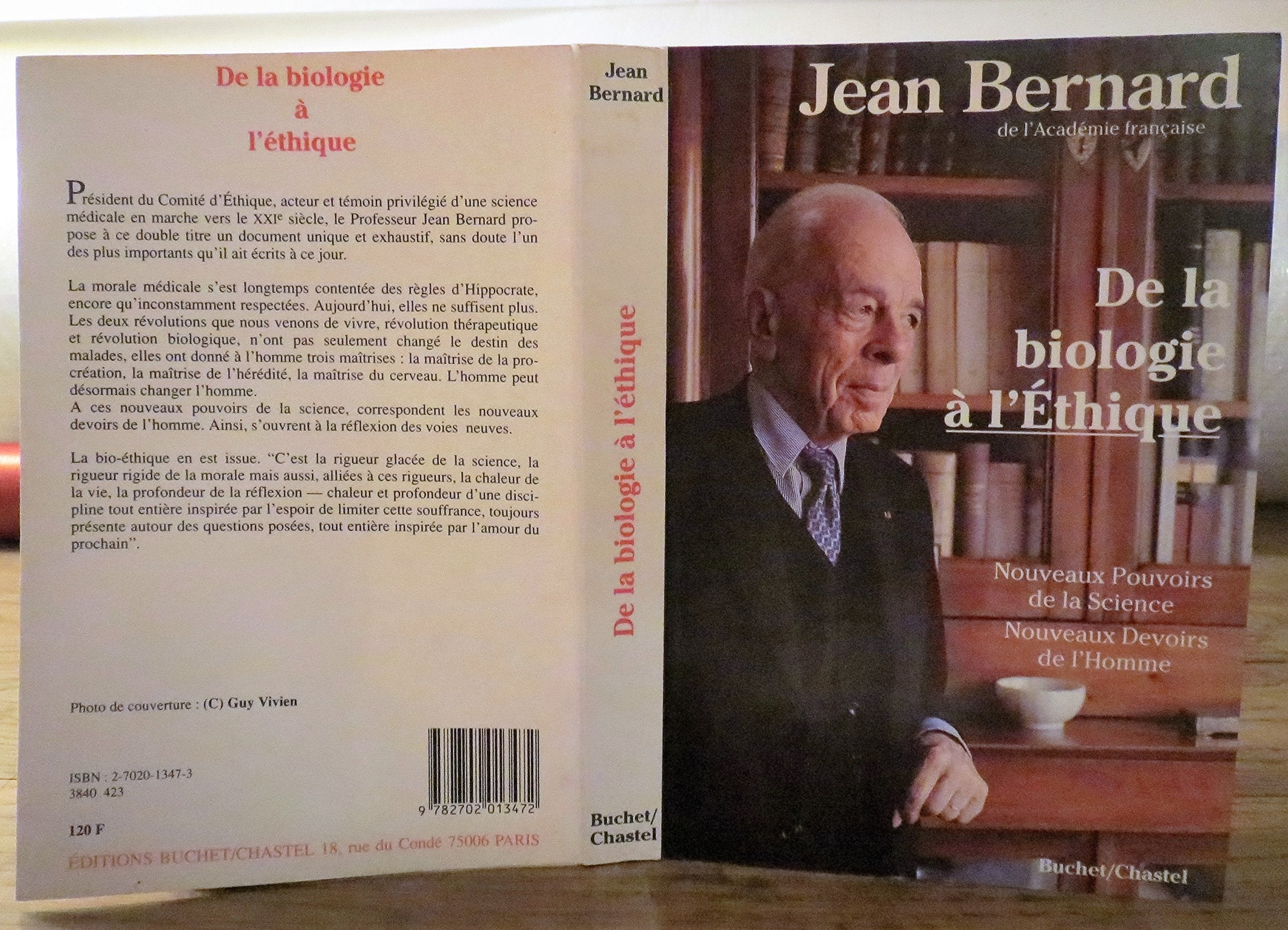 De la biologie à l'éthique : nouveaux pouvoirs de la science, nouveaux devoirs de l'homme Essays & Short Stories