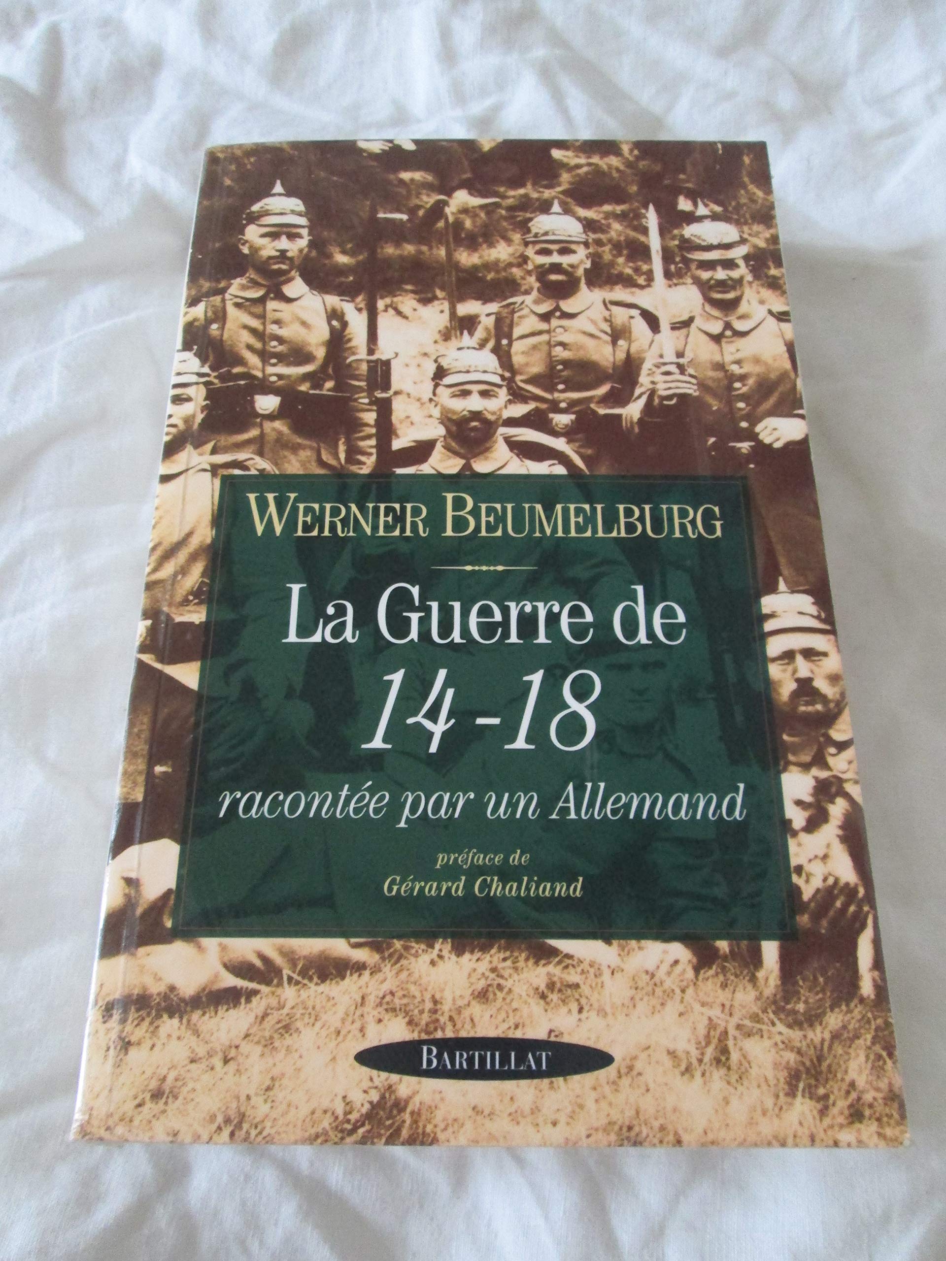 La guerre de 14-18 racontée par un Allemand book