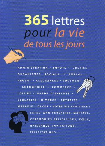 365 lettres pour la vie de tous les jours Books