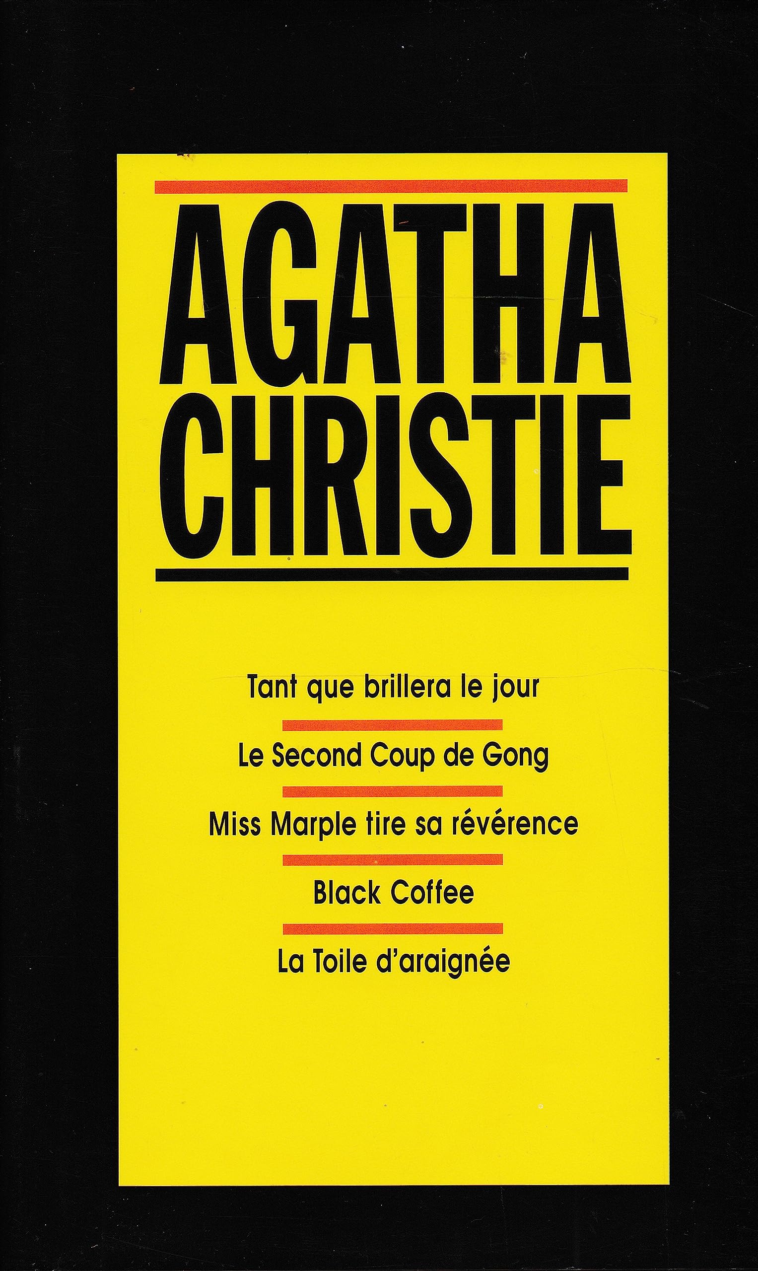 Tant que brillera le jour / Le second coup de gong / Miss marple tire sa reverence / Black coffee / La toile d'araignee Crime & Thrillers