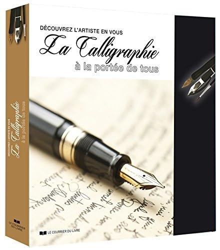 La calligraphie: Contient : un porte-plume, un stylo plume avec quatre cartouches d'encre de couleur, deux tubes de gouache, un pinceau et un bloc de 30 feuilles de papier dessin Books
