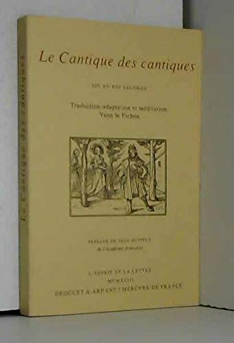 CANTIQUE DES CANTIQUES (LE) Religion & Esotericism