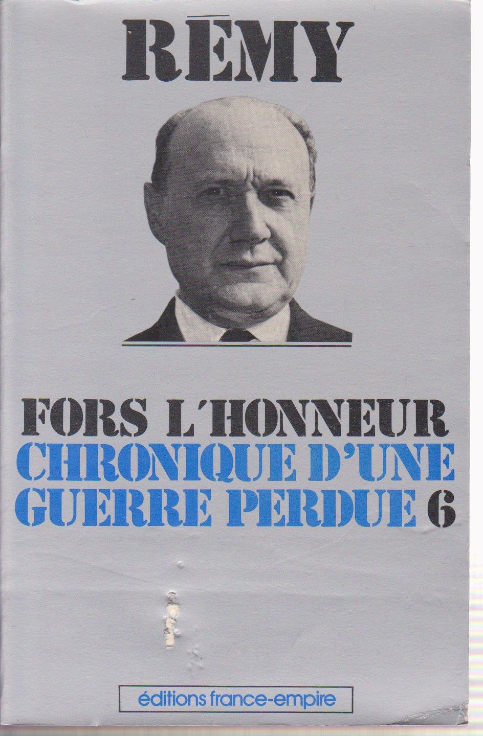 Fors l'honneur (Chronique d'une guerre perdue) book