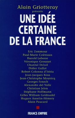 Une idée certaine de la France Books
