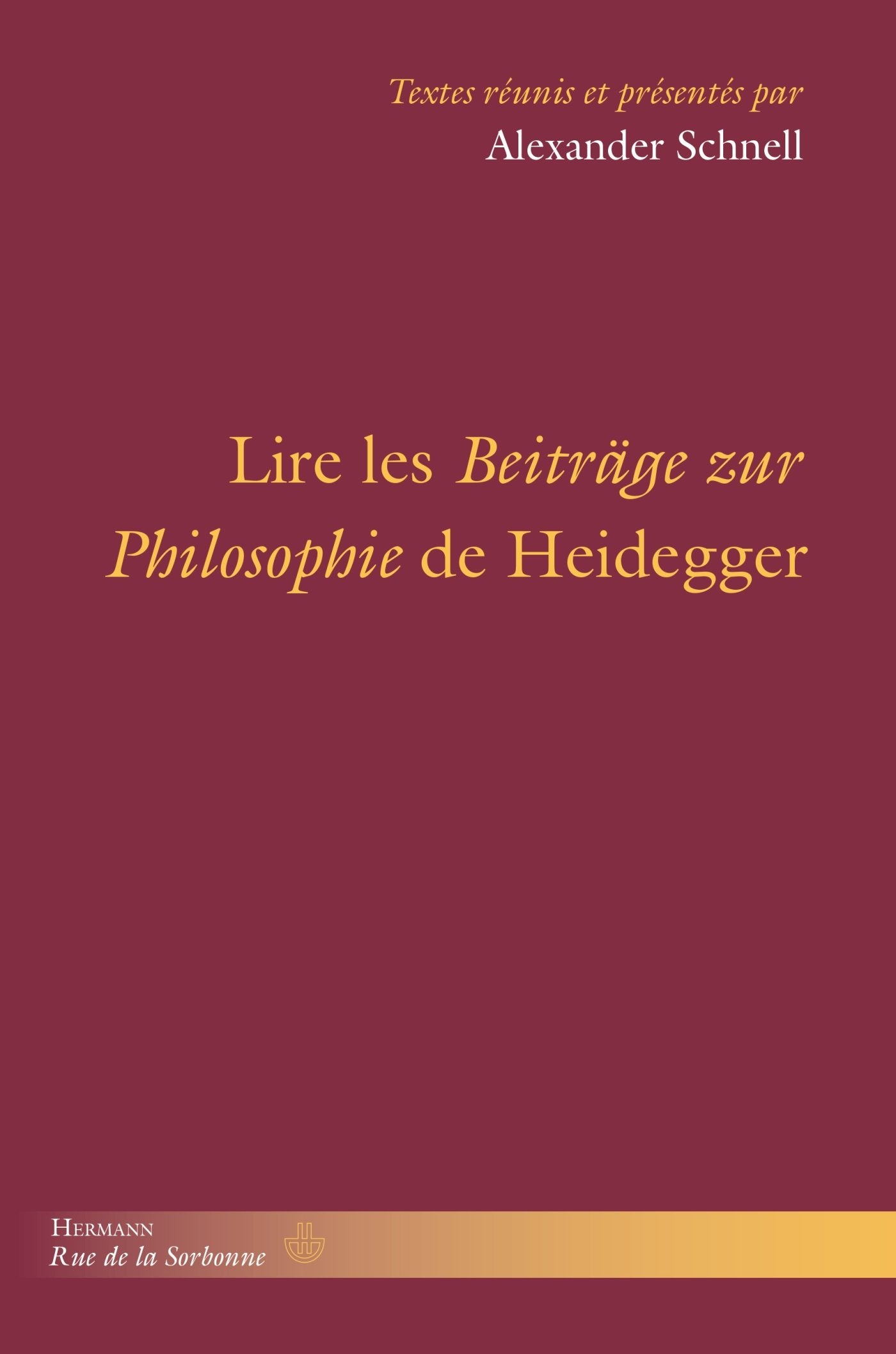 Lire les Beiträge zur Philosophie de Heidegger book