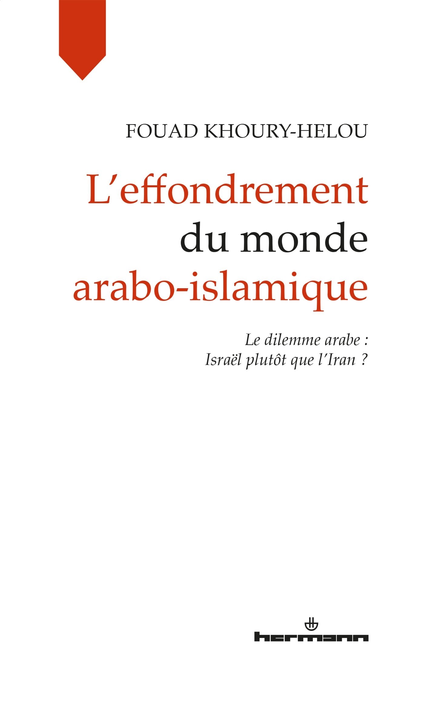 L'effondrement du monde arabo-islamique: Le dilemme arabe : Israël plutôt que l'Iran ? (HR.HORS COLLEC.) Psychology