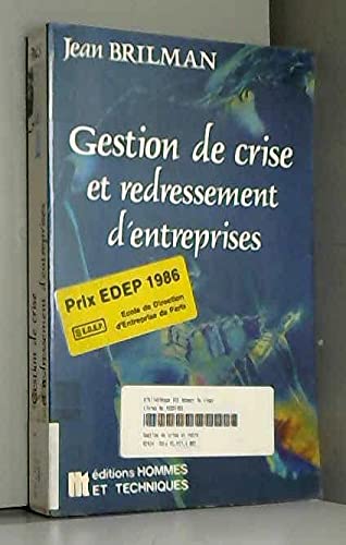 Gestion de crise et redressement d'entreprises book