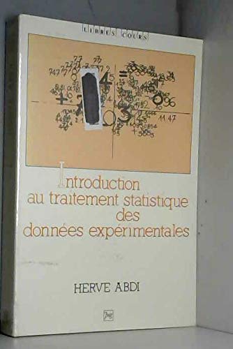 Introduction au traitement statistique des données expérimentales book