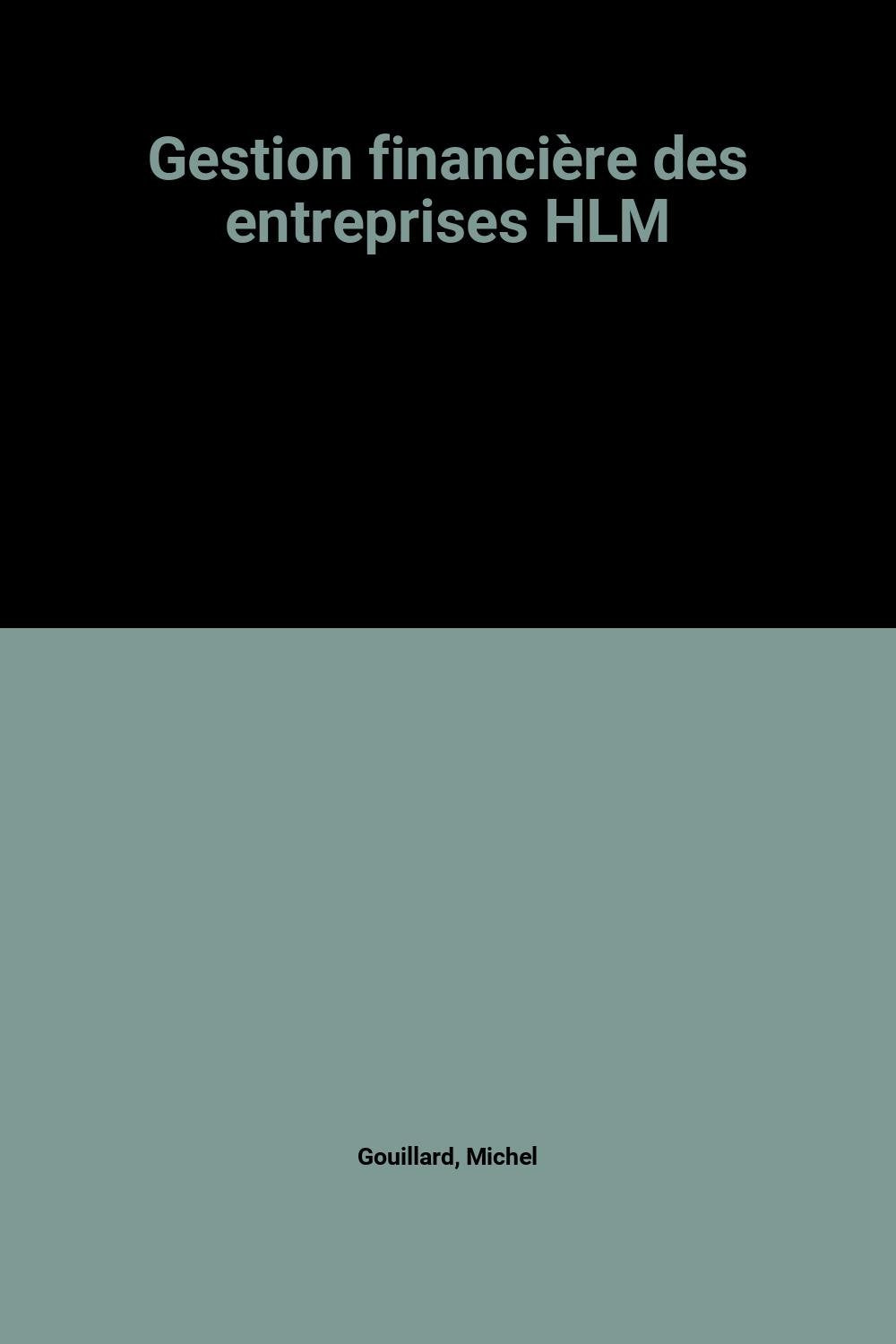 La Gestion financière des entreprises HLM book